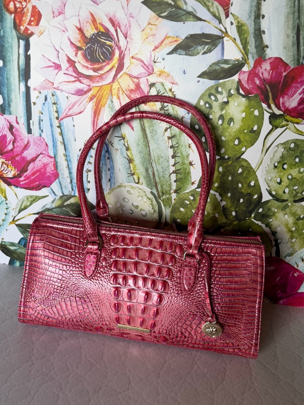 Brahmin Sophia French Rose Shoulder Bag NWT - Picture 9 of 11